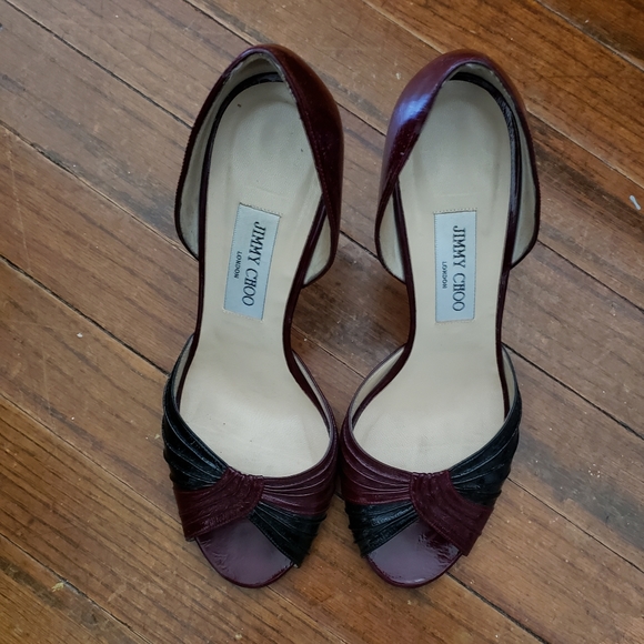 Jimmy Choo Peep-Toe Pumps - Picture 1 of 5